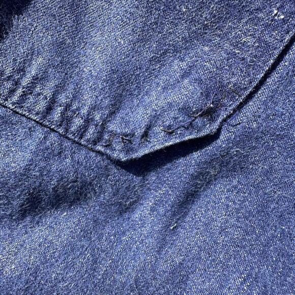 Vintage 70s Male Slacks Jeans Dark Wash Denim Bell Bottoms 31 x‎ 29.5 USA - Picture 6 of 10